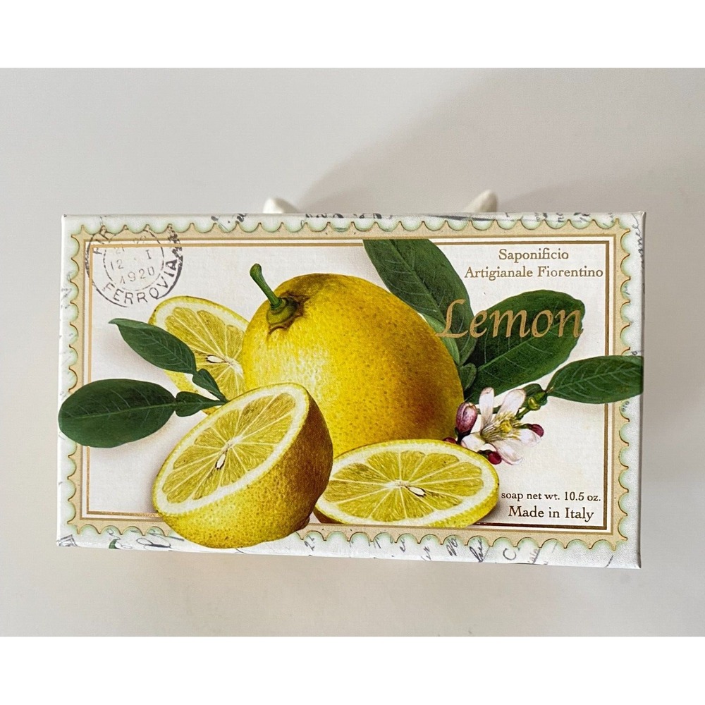 Saponificio Artigianale Fiorentino Lemon Scented Soap Made In Italy 10.50 Oz